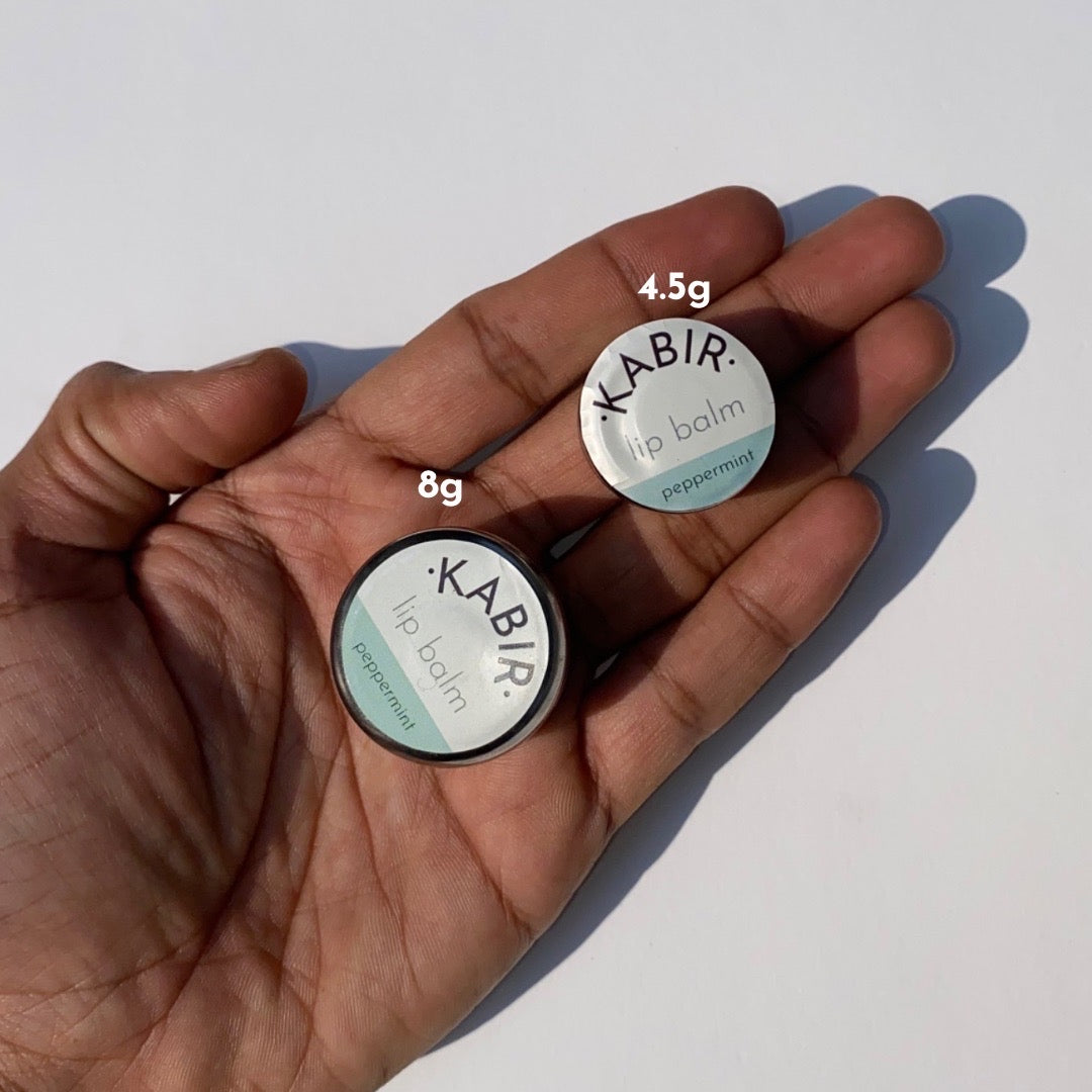 Hand-poured, All-Natural Lip Balm - Refillable Metal Container (3 distinct flavours)
