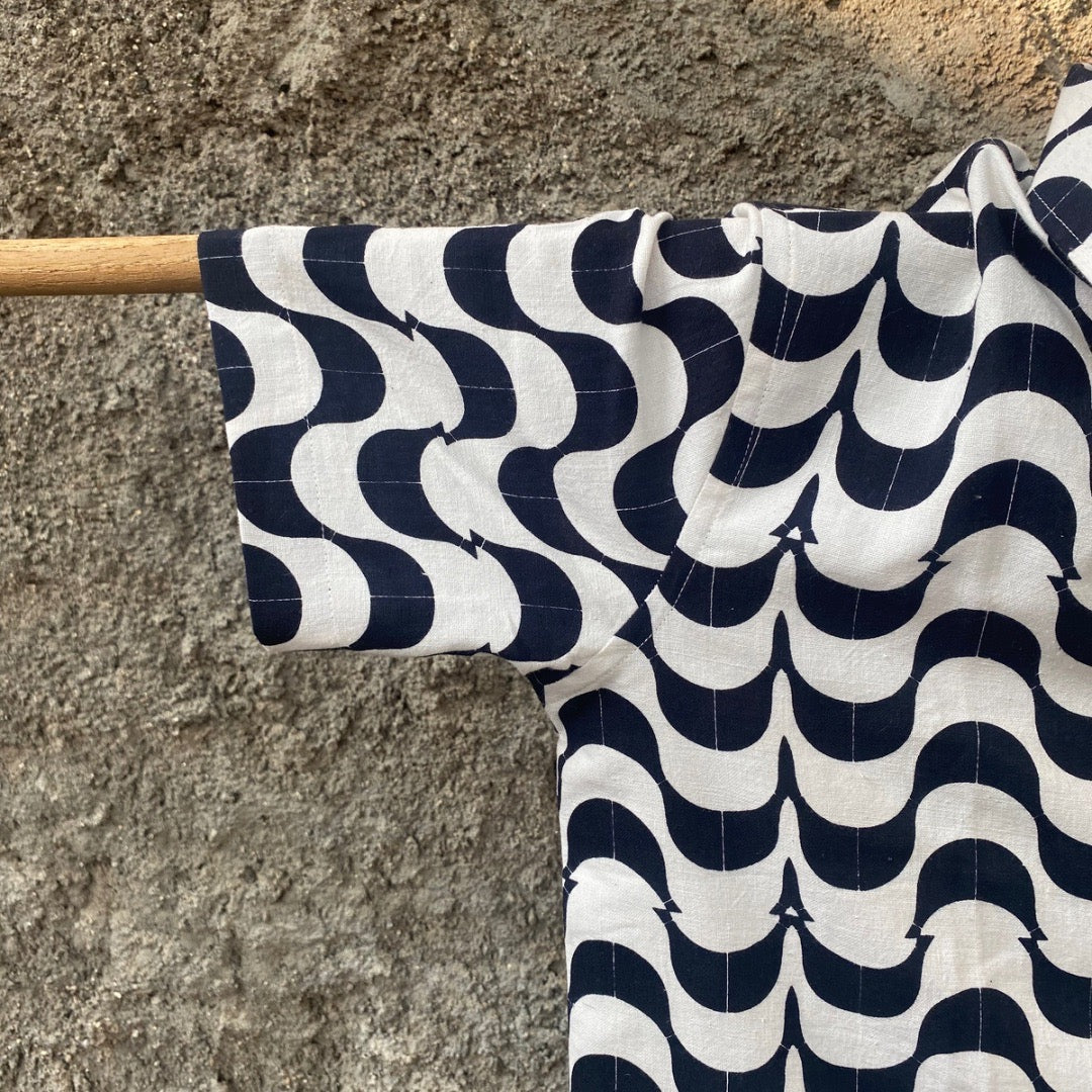 The Flow Shirt - Half Sleeve Blockprinted Shirt