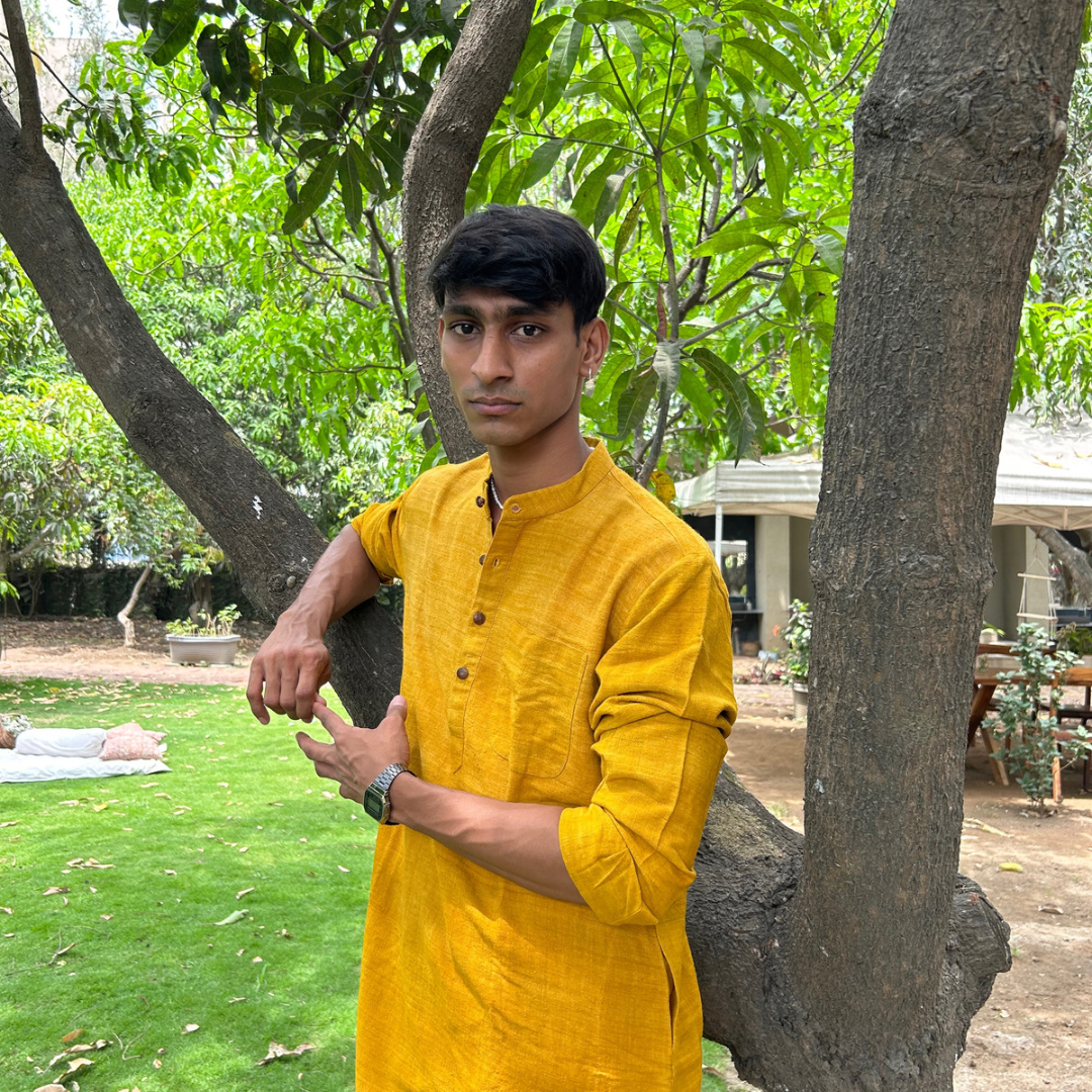 Haldi / Saadgi - Long Sleeve Eri Silk Khadi Kurta