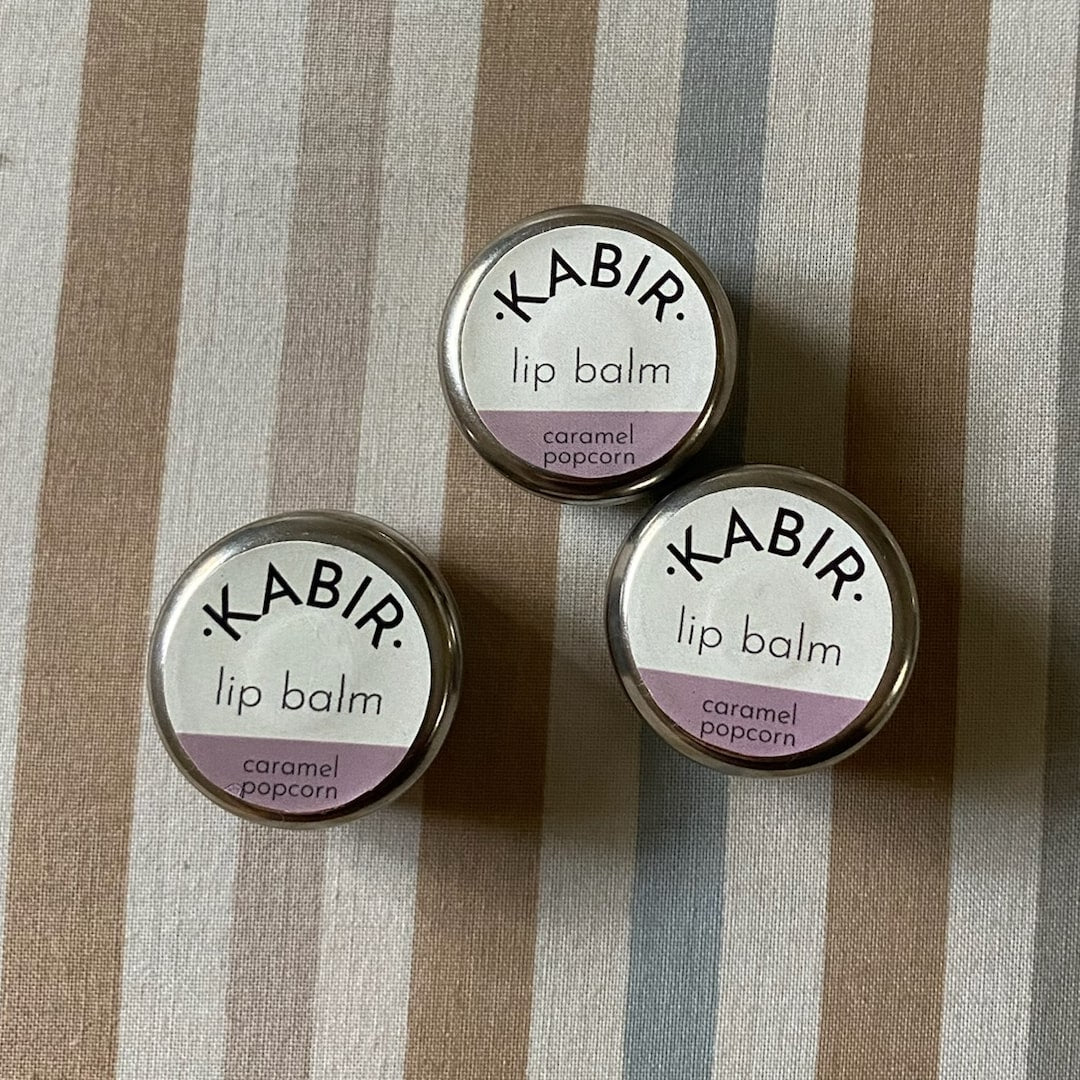 Hand-poured, All-Natural Lip Balm - Refillable Metal Container (3 distinct flavours)