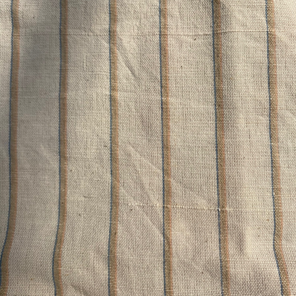 Saral 01/ Saadgi - Handloom, Natural dye, striped half sleeve shirt.