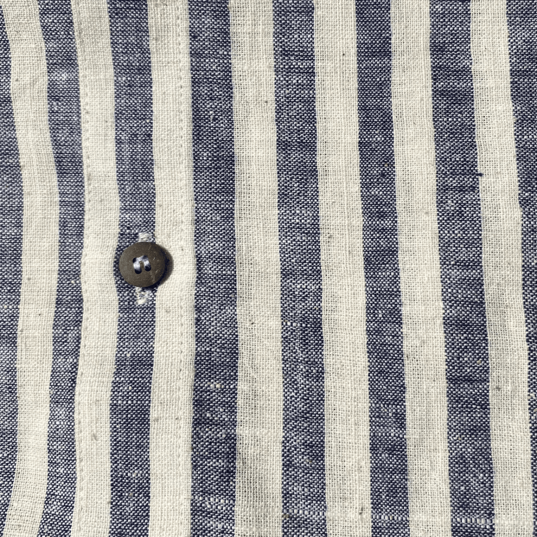 Seedha / Saadgi - Striped Half Sleeve Khadi Shirt