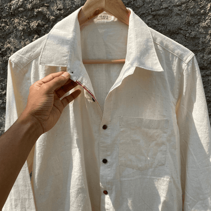 Safed / Saadgi - Half Sleeve Khadi Shirt