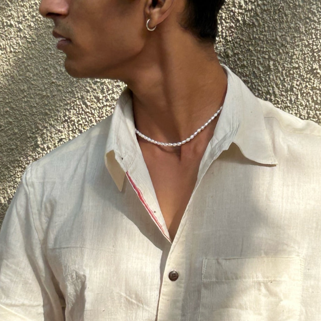 Safed / Saadgi - Half Sleeve Khadi Shirt